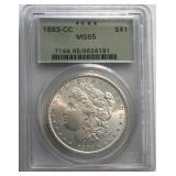 1883-CC Morgan Dollar
