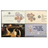 1989, 1992, 1995, & 1998 Mint Sets