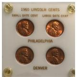 1960 Small & Large Date Lincoln Cents