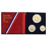 1976 Bicentennial 3-Coin Silver Proof Set