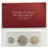 1976 Bicentennial 3-Coin UNC Set