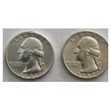 1951 & 1952-D Washington Quarters