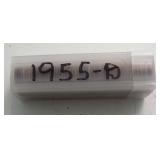 Roll of 1955-D Lincoln Cents