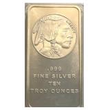 10-Oz Indian Silver Bar