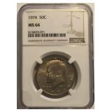 1974 MS 66 Kennedy Half Dollar