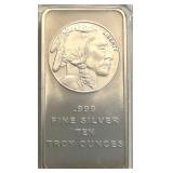 10-Oz Indian Silver Bar