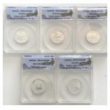 2008-S Set of (5) State Quarters