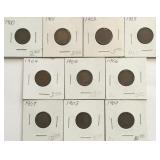 (10) Indian Head Cents