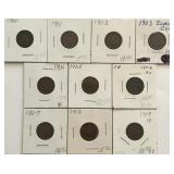 (10) Indian Head Cents