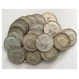 (24) 40% Silver Kennedy Halves