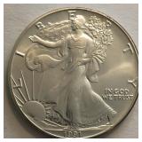 1991 American Silver Eagle