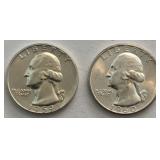 1959-D & 1960-D Washington Quarters