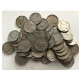 (61) Jefferson Nickels from the 1940ï¿½s & 1950ï¿½s
