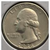 1936 BU Washington Quarter