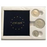 1976 Bicentennial 3-Coin Proof Set