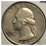1947-D Washington Quarter