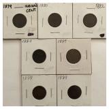 (7) Indian Head Cents
