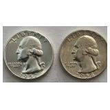 1957 & 1958-D Washington Quarters