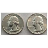 1955 & 1956 Washington Quarters