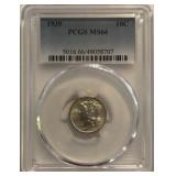 1939 MS66 Mercury Dime