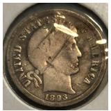 1893-O Barber Dime
