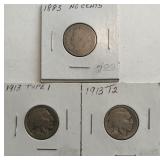 (3) Assorted Nickels