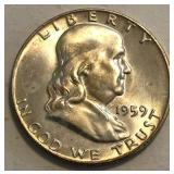 1959 Franklin Half Dollar