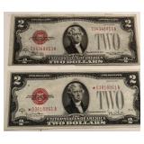 (2) 1928D $2 US Notes ï¿½ (1) is a ï¿½Star Noteï¿½