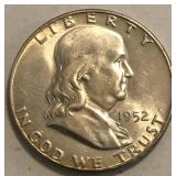 1952-D Franklin Half Dollar