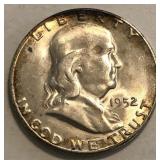 1952-S Franklin Half Dollar