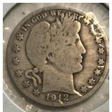 1912-D Barber Half Dollar