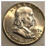 1959-D Franklin Half Dollar