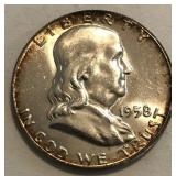 1958 Franklin Half Dollar