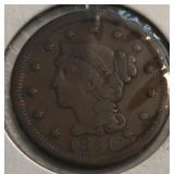 1851 Large Cent