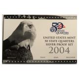 2004 Silver Proof State Quarter Set