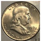1959-D Franklin Half Dollar