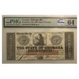 1862 Georgia $5 Bill