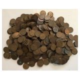 (500) Lincoln Wheat Cents