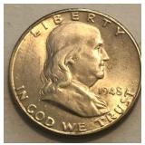 1948-D Franklin Half Dollar