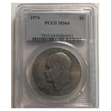1974 Eisenhower Dollar