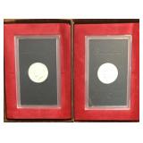 (2) 1971 Proof Eisenhower Silver Dollars