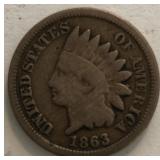 1863 Indian Head Cent