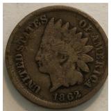 1862 Indian Head Cent