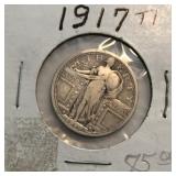 1917 (Type 1) Standing Liberty Quarter