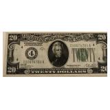 1928A $20 Federal Reserve Note