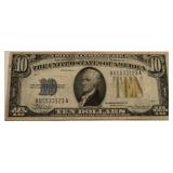 1934A $10 North Africa Silver Certificate