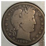 1899 Barber Half Dollar