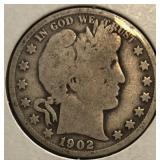 1902 Barber Half Dollar