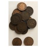 (17) Indian Head Cents ï¿½ Nice 1888 & 1905