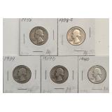 (5) Washington Quarters
